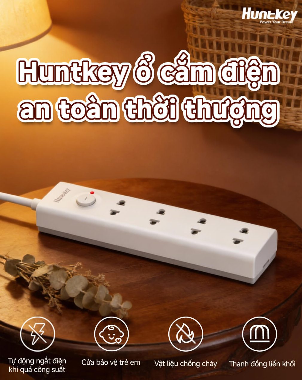 ổ cắm huntkey szv-551