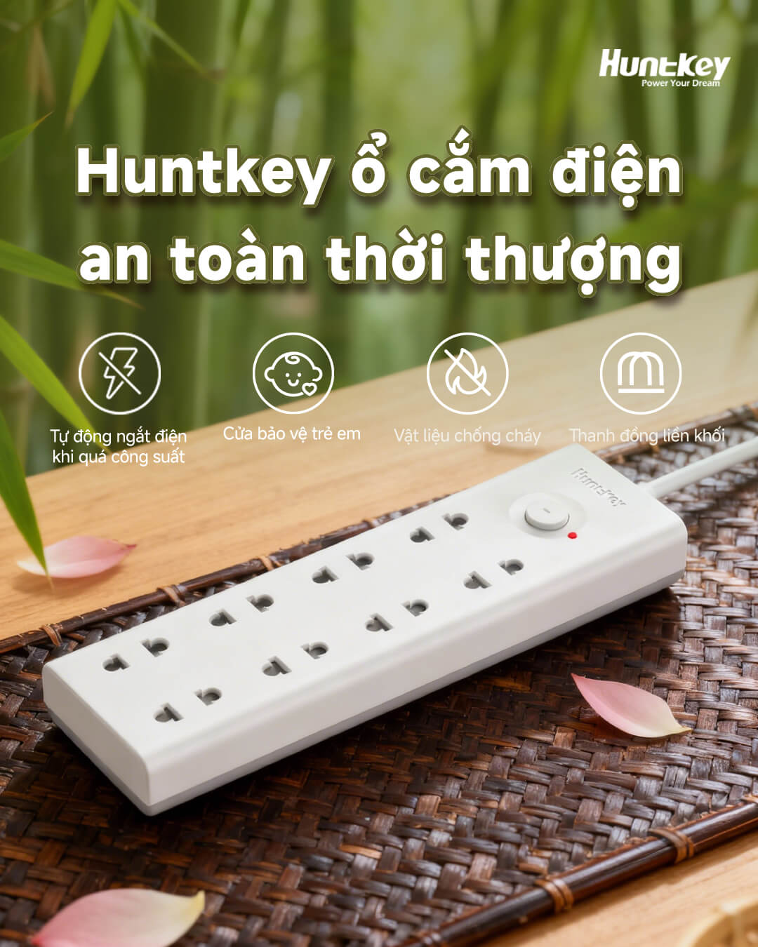ổ cắm huntkey szv-881